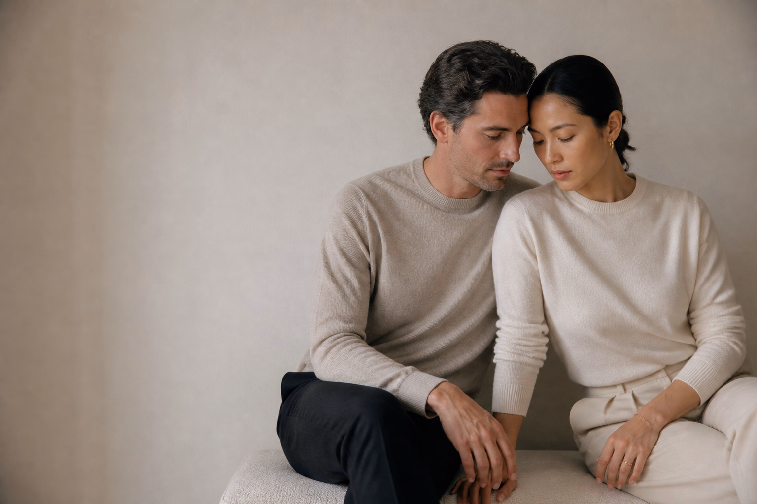 A couple discussing fertility with a healthcare professional
